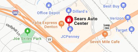Map of Sears Auto Center